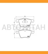 ������� ����. ���. Jaguar XF 08- Brembo P36027 P36027 ����