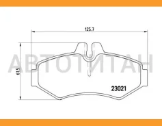 ������� ����. ���. Mercedes W463 G270-G500 9/94-, Sprinter 2-t/3-t 2/95-4/00, VW LT 28-35 II 2,3/2,5TDI 5/96- Brembo P50020 P50020 ����