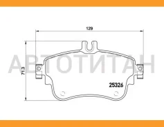 ������� �������� �������� MB W176/W246 180 11 P50094 Brembo P50094 P50094 ����