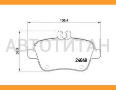 ������� ����. ���. MB A/B/CLA/GLA/SLK (W176/W246/C117/X156/R172) 1.5-3.5 11- Brembo P50091 P50091 ����