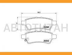 ������� ����. ���. /���. Nissan Pathfinder 2.5DCi/4.0 03/05-/Navara 2.5 DCi 07/05- Brembo P56060 P56060 ����