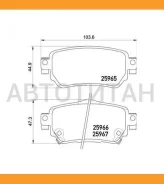 ������� ��������� �������� ����, Nissan: Qashqai 13-, X-Trail 13- Renault: Kadjar 15- Brembo P56098 P56098 ����