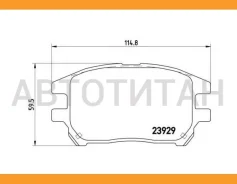 ������� �������� � Lexus RX300 02-03 P56050 GDB3379=D2232-01 Brembo P56050 P56050 ����