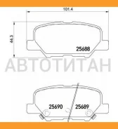 ������� ��������� �������� | ��� | Mitsubishi Outlander III (GG_W, GF_W, ZJ) 2.0 (GF2W) 10.2012 - Mitsubishi ASX (GA_W_) 1.8 02.2010 - Brembo P61111 P...