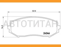 ������� ��������� �������� ������ Suzuki: Grand Vitara (JT) 05- Brembo P79018 P79018 ����