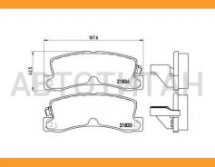 ������� �������� � Toyota Carina/Camry/Celica all 85 P83015 GDB1168=572188B Brembo P83015 P83015 ����