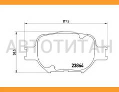 ������� ����. ���. Toyota Celica 1.8 16V 11/99-, Corolla 1.8/2.0D-4D 01/02-04/04/Corolla Verso 2.0D-4D 01/02-05/04 Brembo P83054 P83054 ����