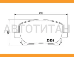 ������� �������� � Toyota Avensis Verso 2.0i/D4-D 01 P83061 954 00=965 000-SX Brembo P83061 P83061 ����