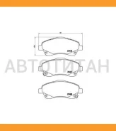 ������� �������� � Toyota Avensis 1.6i-2.4D4-D 03 P83046 1046 02=D2233M-01=FDB1648 Brembo P83046 P83046 ����