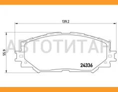 ������� ����. ���. Toyota Rav-4 11/05-/Corolla 09/06-/Auris 10/06- Brembo P83082 P83082 ����