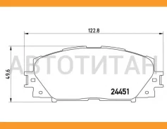 ������� �������� � Toyota Prius 1.8 Hybrid 09 P83106 1224 10=GDB4173 [044650W140] Brembo P83106 P83106 ����