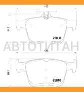������� �������� ������ Audi A3, VW Golf VII 1.2TSI-1.8TFSI/2.0TDI 12 P85125 Brembo P85125 P85125 ����