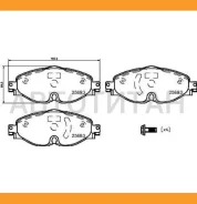 ������� ��������� �������� ������, VW: Caddy 15-, GOLF 12-, Passat 14-, Tiguan 16- Brembo P85147 P85147 ����
