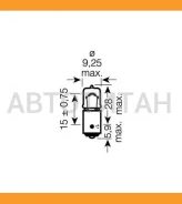 ����� H6W 12V 6W BAX9s Original LINE �������� ������������ �/� (���) 1 �� 64132 ����