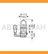 ����� H3 24V 70W PK22s Original LINE �������� ������������ �/� (���) 1 ��. HCV 24V 70W PK22S 64156 ����