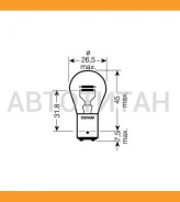 ����� P21/5W 12V 21/5W BAY15d Original LINE �������� ������������ �/� (���) 12V 21/5W BAY15D 7528 ����