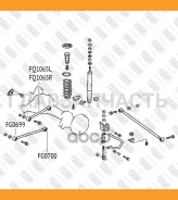 ����������� ������ ������� ����������� Toyota Land Cruizer 100 98, Lexus LX470 98 FG0700 ����