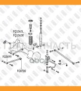 ����������� ������� ����������� ������ Toyota Land Cruizer 100 98- / Lexus LX470 98- FG0699 ����