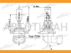 ����� ���������� HB3 12V 60W P20d ������� � ����� PLHB31260 ����