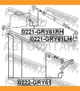 ���������� ������� ����� Nissan Patrol(GR) Y61 1997.10-2010.03 [EL] Febest 0221GRY61LH 0221GRY61LH ����