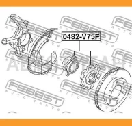 ������� �������� ���/�� Mitsubishi Pajero III Montero V65W/V75W 2000-2006 Febest 0482V75F 0482V75F ����