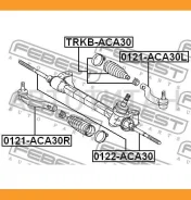 ���������� ������� ����� Toyota RAV4 ACA3#, ALA3#, GSA33, ZSA3# 2005.11-2012.12 [EU] 0121ACA30L ����