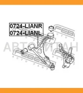 ����� �������� ����� Suzuki Liana RH413/RH416/RH418 2004- Febest 0724Lianl 0724LIANL ����