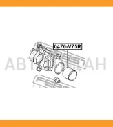 ������� �������� ���������� ������� Mitsubishi Pajero III Montero V65W/V75W 2000-2006 0476V75R ����