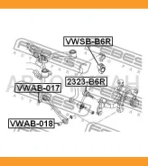 ���� ������������� | ��� ����/��� | SEAT, Volkswagen, AUDI, Skodatouran, A3 Cabriolet, TTRS Coupe, Roadster 2323B6R ����