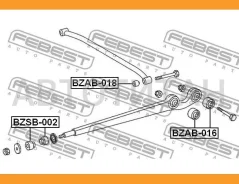 ����������� ������� ������ Mercedes BENZ G-Class 463 1989- Febest BZAB016 BZAB016 ����