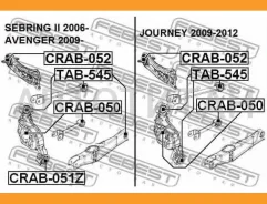 ����������� ������� ����������� ������ Chrysler Sebring II 2006-2010 Febest CRAB050 CRAB050 ����