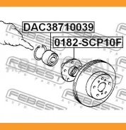 ��������� ��������� 38x71x39 | ����� ����/��� | Scion, Toyotaecho NCP13, FUN Cargo NCP2, Yaris, ECHO (3D,5D) NCP1, SCP10 Febest DAC38710039 DAC3871003...