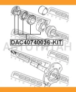 ��������� ��������� ����������� 40x74x36 | ��� ����/��� | Febest DAC40740036KIT DAC40740036KIT ����