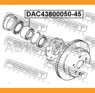 ��������� ��������� 43x80x50x45 | ��� ����/��� | Febest DAC4380005045 DAC4380005045 ����