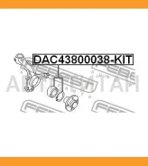 ��������� ��������� �������� ����������� 43x80x38 SEAT Alhambra 1996-2010 [E] Febest DAC43800038KIT DAC43800038KIT ����