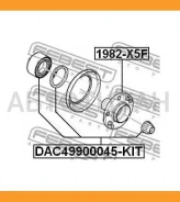 ��������� ������� �������� �-�� (49x90x45) BMW X5 E53 9906 Febest DAC49900045KIT DAC49900045KIT ����