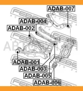 ����������� ������� ����������� ������ Audi A4 (8E) 00-08 ADAB004 ����