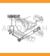 ���������� ���������� ���� Nissan Pathfinder R51M 2005- ASNR51F ����