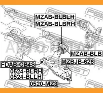 ����������� ��������� ������ ������ (��������������) | ��� ����/��� | Febest Mzabblblh C9301, 22165AP, 0501BLFBL, CAB10005, CAB10007, CAB30004, CAB600...