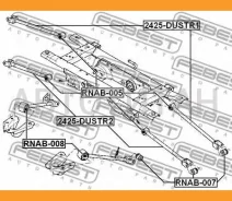 ����������� ������ ���������� ���� | ��� ����/��� | Renault, Nissanterrano D10, Captur Kaptur (HHA), Duster, Duster II Febest RNAB008 RNAB008 ����