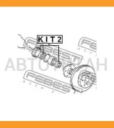 ������� ��������� ����������� 50.4x68.05x7.6x12.8 | ����� ����/��� | Toyotacorona AT190, CT19, ST19, Celica AT180, ST18, Caldina AT191, CT19, ET1 KIT2...