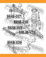 ����������� ������� ����������� ������ Mitsubishi Pajero IV/Montero V87W/V97W 2006- MAB069 ����