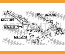 ����������� ������ ���������� ���� | ��� ����/��� | Mitsubishi, Dodge, Jeeplancer CS6W, Caliber, Lancer CS, CT, Outlander CU MAB088Z ����