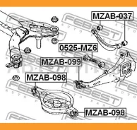 ����������� ������� ������ | ��� ����/��� | Mazda6 GG China, 6 MPS GG, 6 GG, 6 Wagon GY, Speed Atenza GG, Atenza SE MZAB098 ����