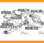 ������ ����� Mazda 6 Wagon GH 2007- �/� Febest MZAB114 MZAB114 ����