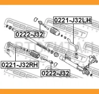 ���������� ������� ���. Nissan Teana J32 08- 0221J32LH ����