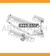 ���� ������������� ������. L/R Nissan Infiniti FX45/35 S50 2002-2008 0223S50F ����