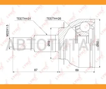 ���� �������� | ����� ����/��� | Mazda CX-5 (KE_) 2.5 11- / AT / = FR OUT [CO3920] CO3920 ����