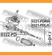 ���������� ������� ����� Honda Civic FD 2006-2012 0321-FDLH Febest 0321FDLH 0321FDLH ����