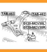 ����������� ��������� ������ | ����� ����/��� | Lexus, Toyotahighlander, Kluger AXUH7, GSU7, ES2, 350, 300H ASZ10, AXZA10 TAB463 ����